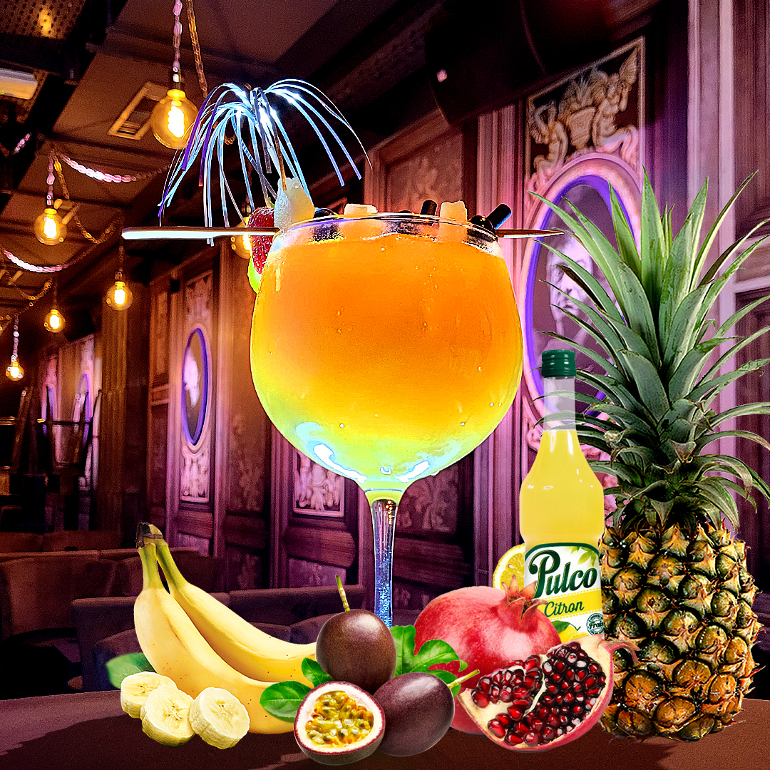 Bora Bora - Ananas, Fruit de la passion, Grenadine, Pulco