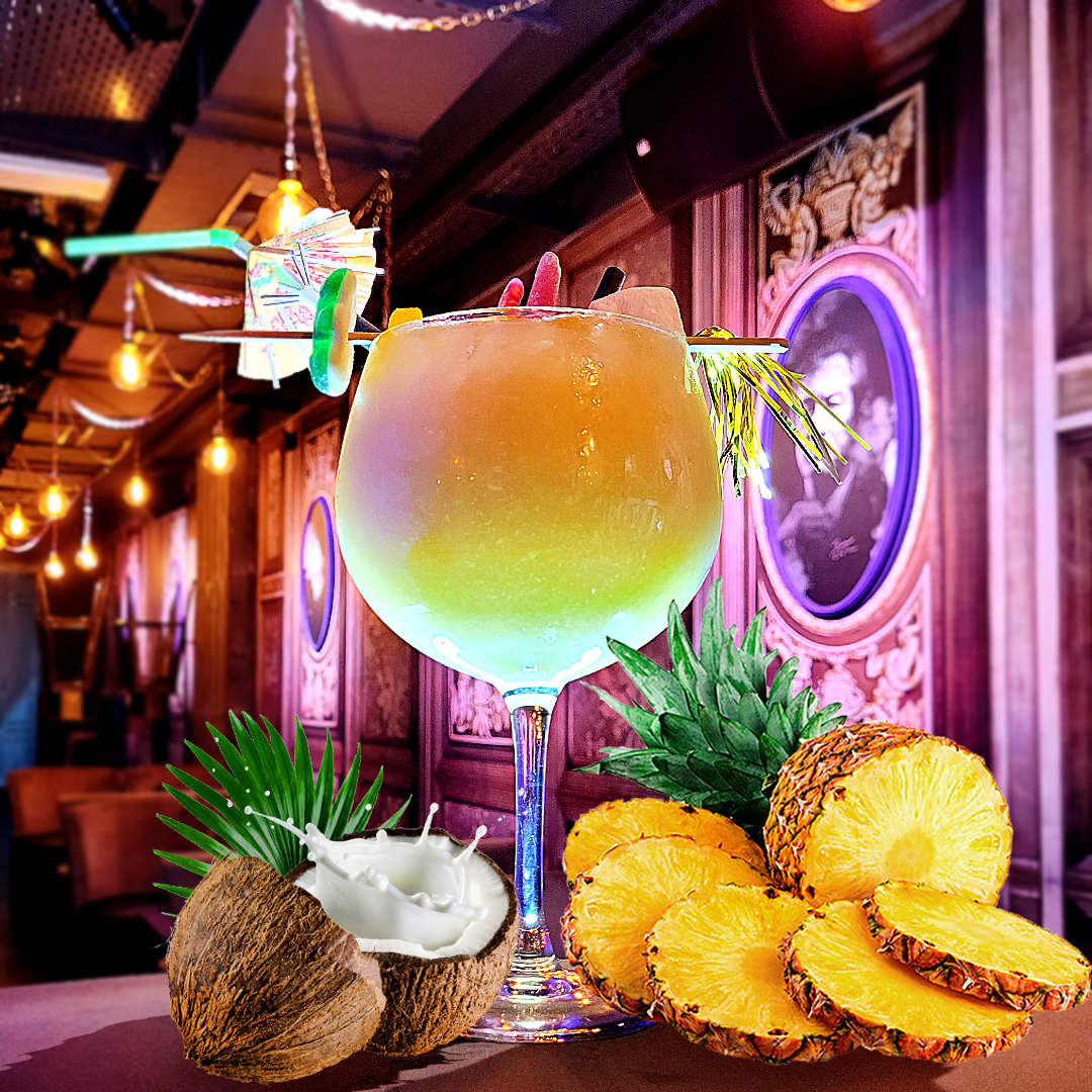 Pina Colada - Jus d'Ananas, Coco, Morçeaux d'Ananas